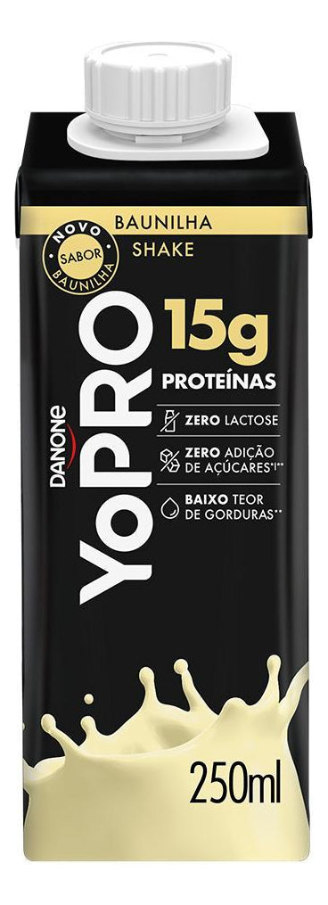 Kit C/12un Yopro 15g Proteína Chocolate E Baunilha 250ml