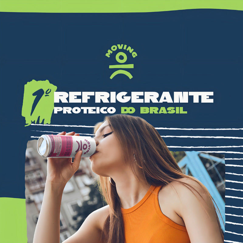 Kit 6 Refrigerante Proteico Moving Morango E Acerola 270ml