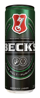 Cerveja Beck's German Lager lata 359ml Pack com 8 Unidades
